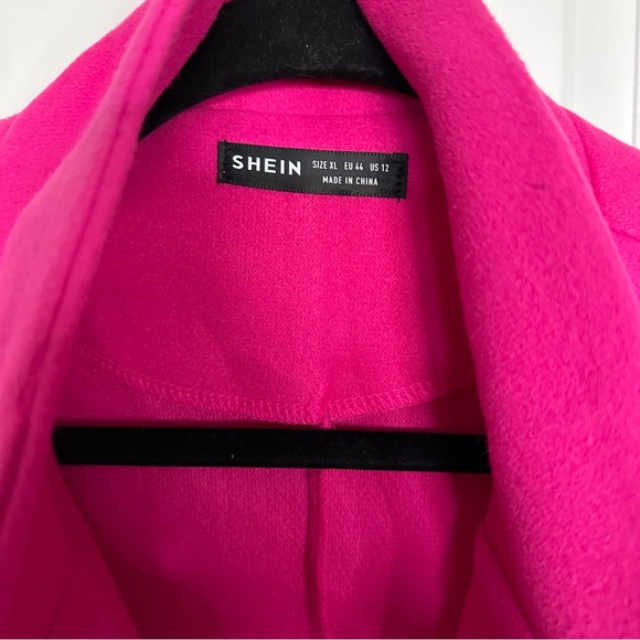 SHEIN Double Breasted Lapel Collar Overcoat - Picture 9 of 12